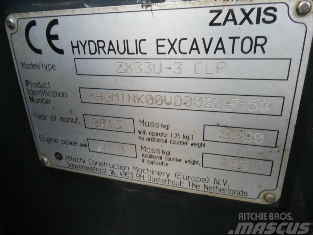 Hitachi ZX 33 U CLR Mini rýpadla < 7t