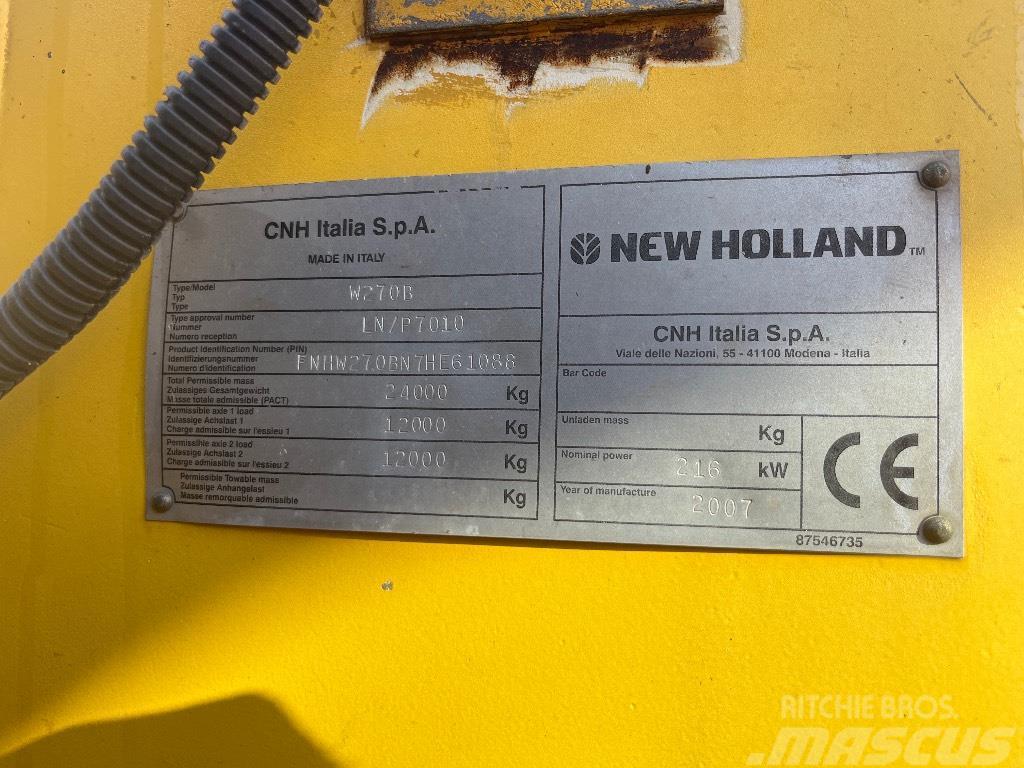 New Holland W 270 B Kolové nakladače