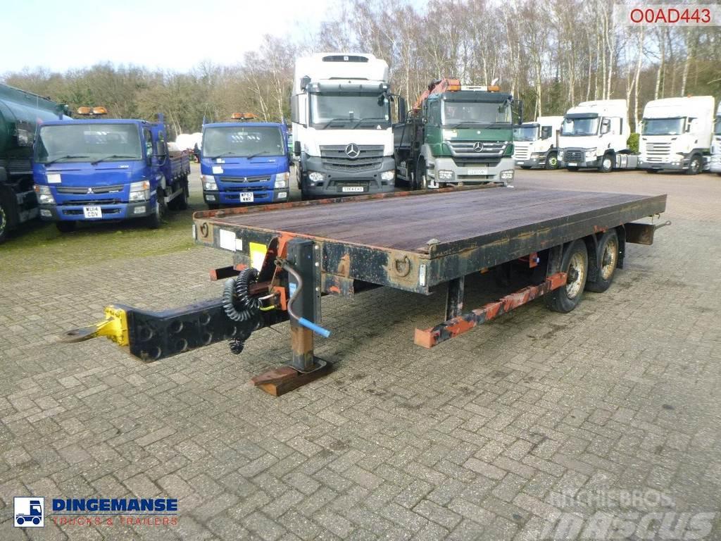  Adcliffe 2-axle drawbar platform trailer 7 t Valníky