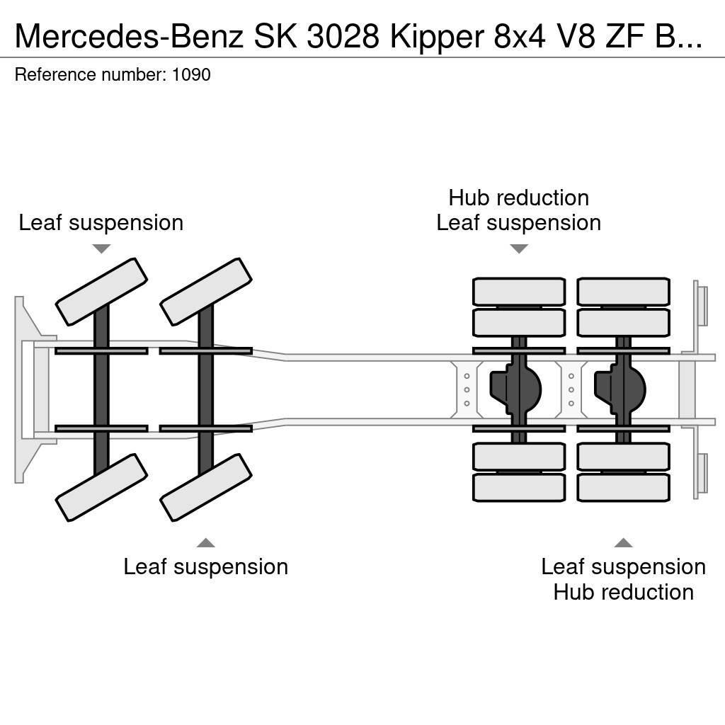 Mercedes-Benz SK 3028 Kipper 8x4 V8 ZF Big Axle Good Condition Sklápěče