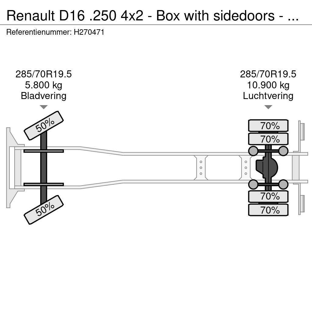 Renault D16 .250 4x2 - Box with sidedoors - Zepro loadlift Skříňová nástavba