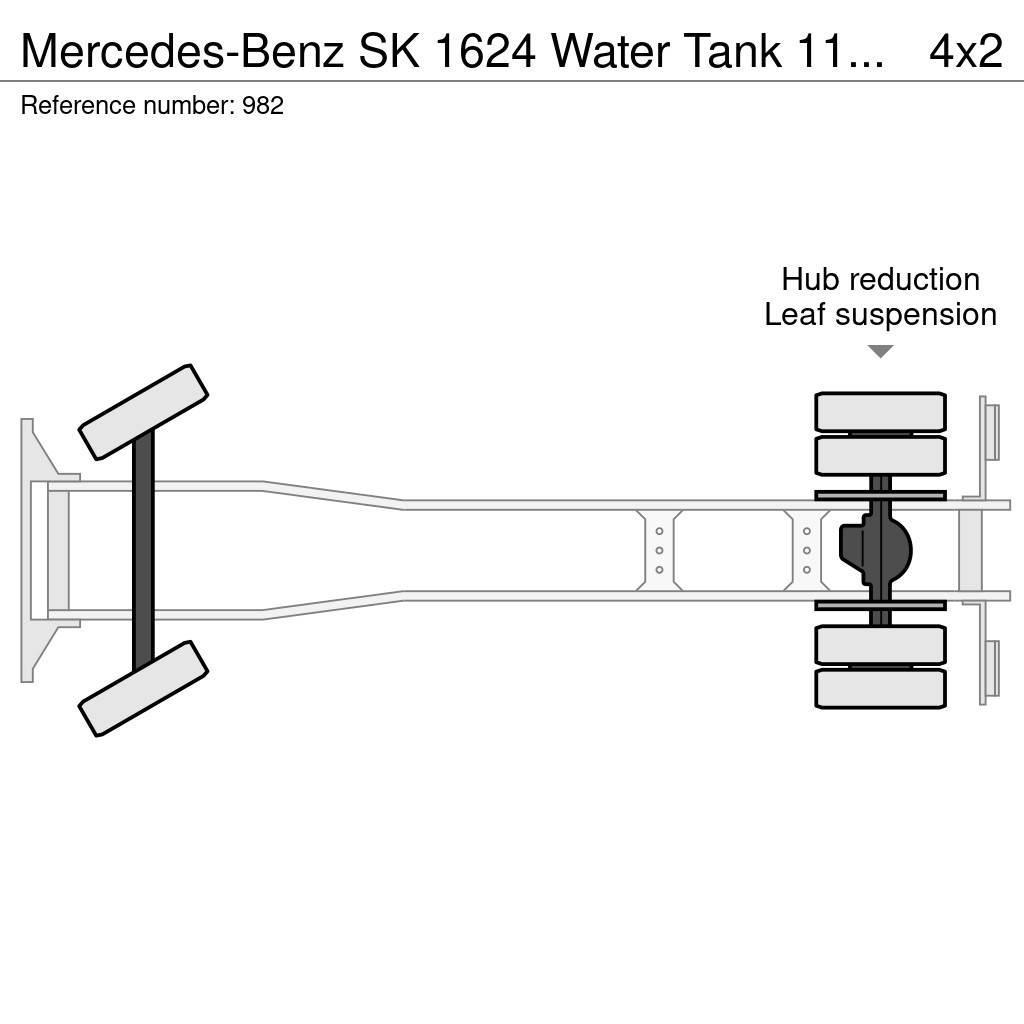 Mercedes-Benz SK 1624 Water Tank 11.000 Liters Spraybar Big Axle Cisternové vozy