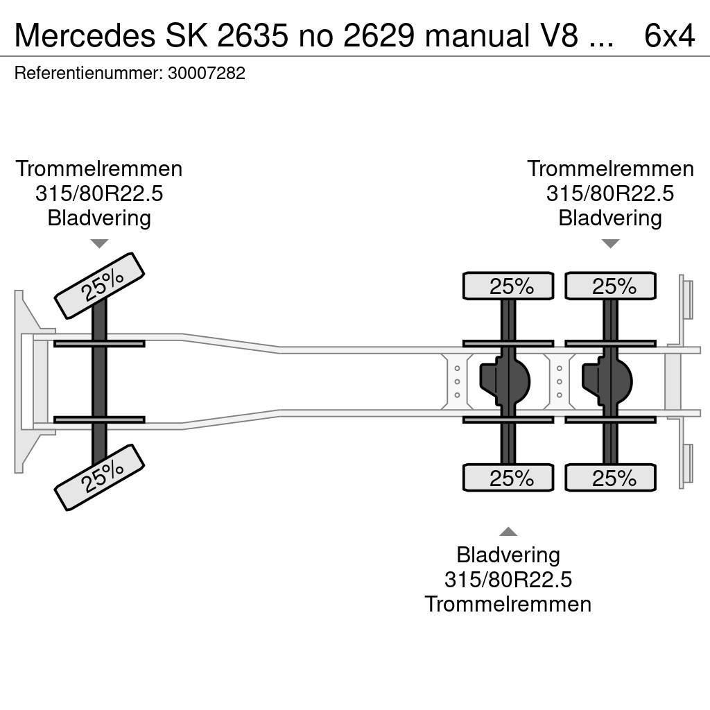 Mercedes-Benz SK 2635 no 2629 manual V8 2435 Sklápěče
