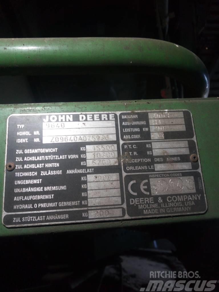 John Deere 9640 WTS Sklízecí mlátičky
