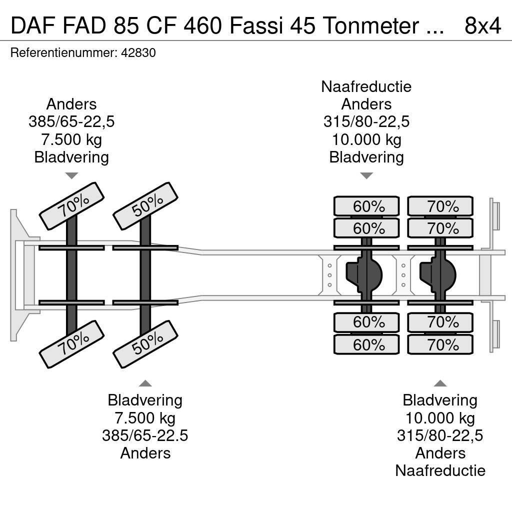 DAF FAD 85 CF 460 Fassi 45 Tonmeter laadkraan + Fly-Ji Univerzální terénní jeřáby