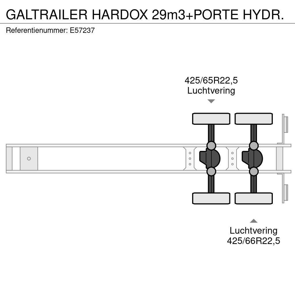  GALTRAILER HARDOX 29m3+PORTE HYDR. Sklápěcí návěsy