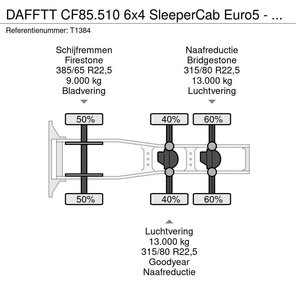 DAF FTT CF85.510 6x4 SleeperCab Euro5 - 189.000km Orig Tahače