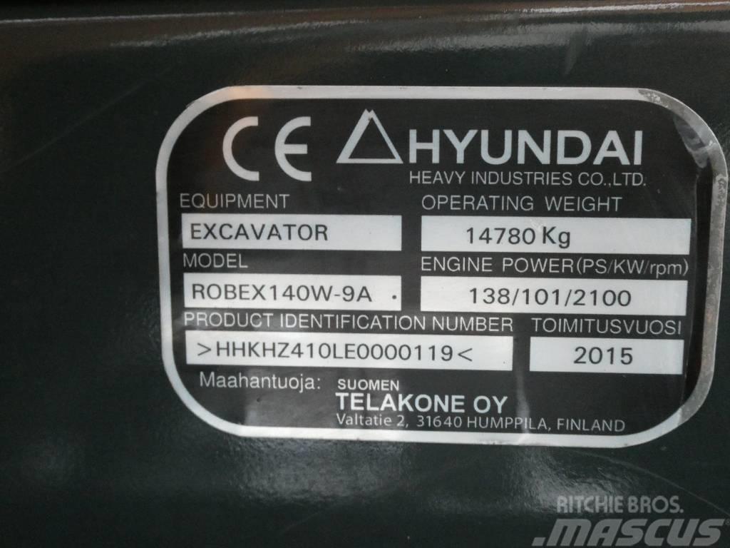 Hyundai Robex 140 W-9 A Kolová rýpadla