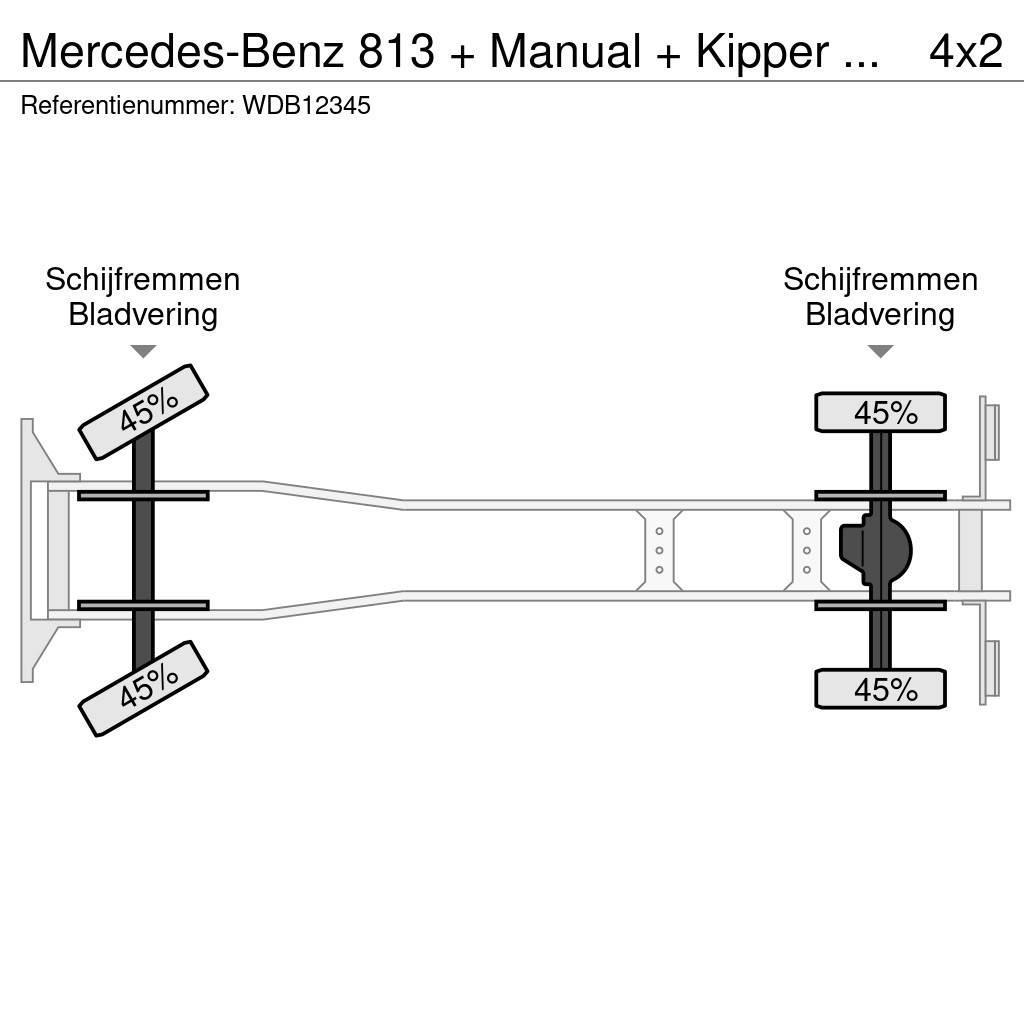 Mercedes-Benz 813 + Manual + Kipper + 4x4 Sklápěče