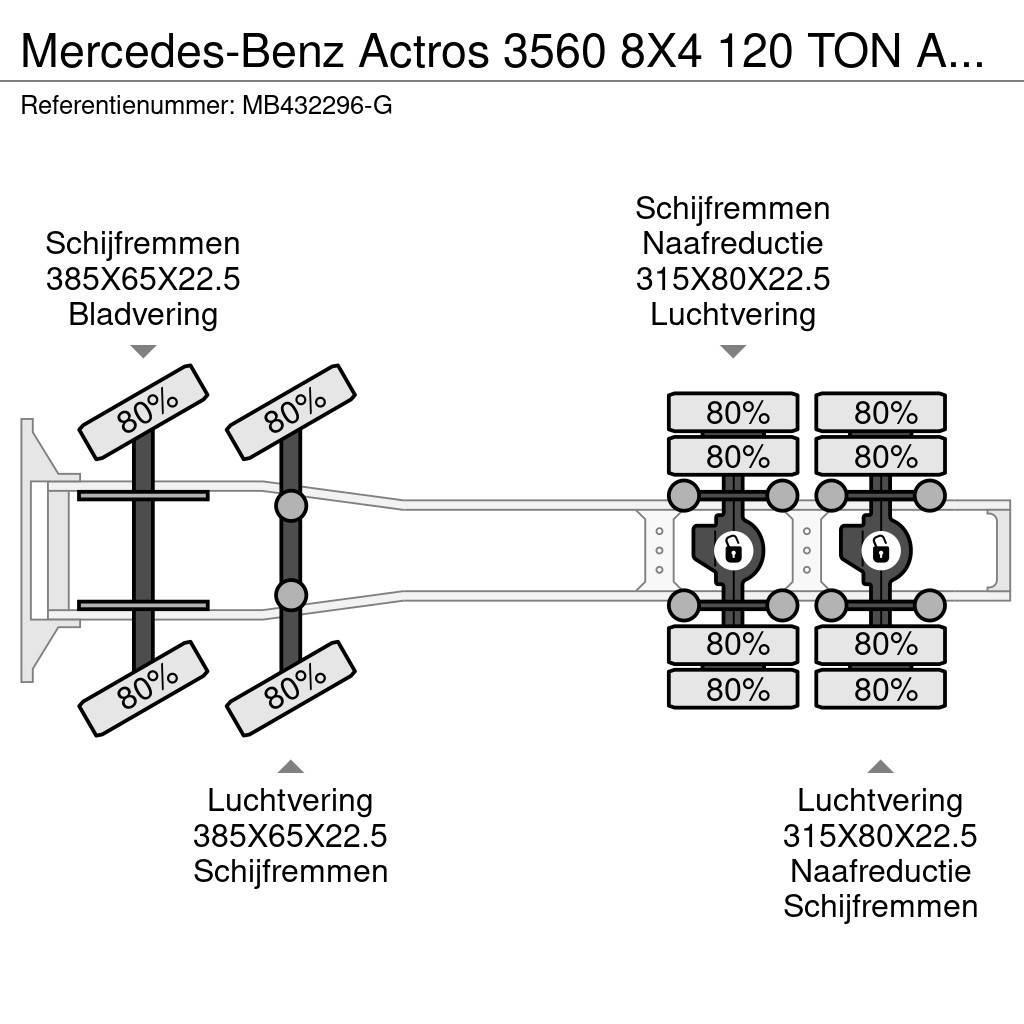Mercedes-Benz Actros 3560 8X4 120 TON AN RETARDER Tahače
