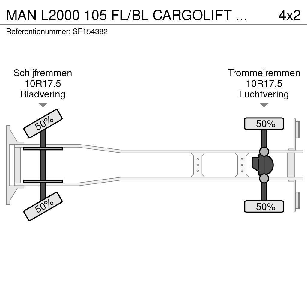 MAN L2000 105 FL/BL CARGOLIFT BAR 1500kg Skříňová nástavba