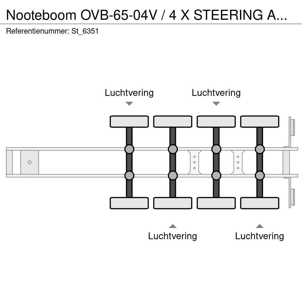 Nooteboom OVB-65-04V / 4 X STEERING AXLE / LIFT AXLE / 20.3 Ostatní návěsy