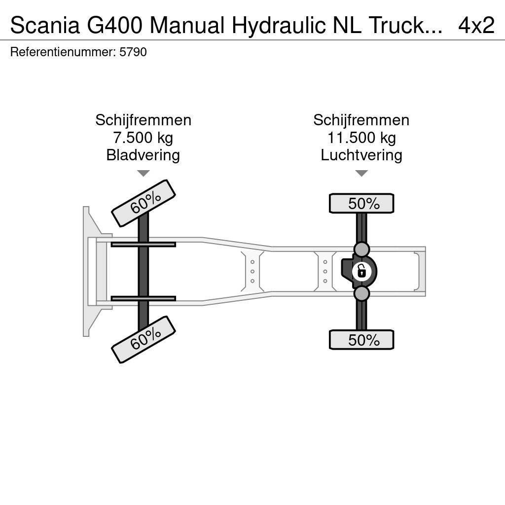 Scania G400 Manual Hydraulic NL Truck EURO 5 Tahače