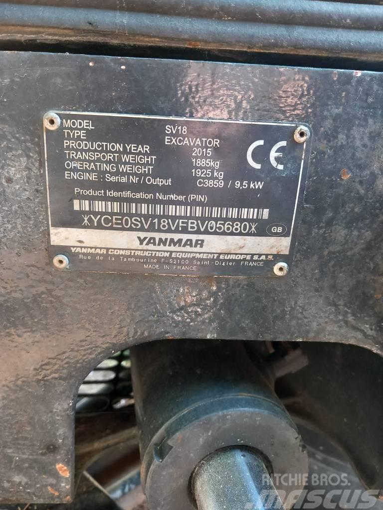 Yanmar SV 18 Mini rýpadla < 7t