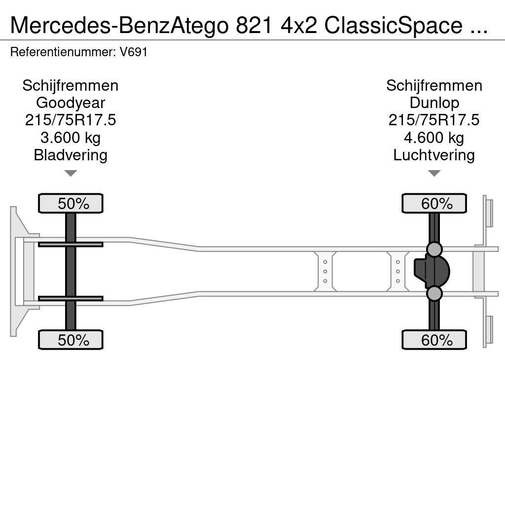 Mercedes-Benz Atego 821 4x2 ClassicSpace Euro6 - GeslotenBak 6.0 Skříňová nástavba
