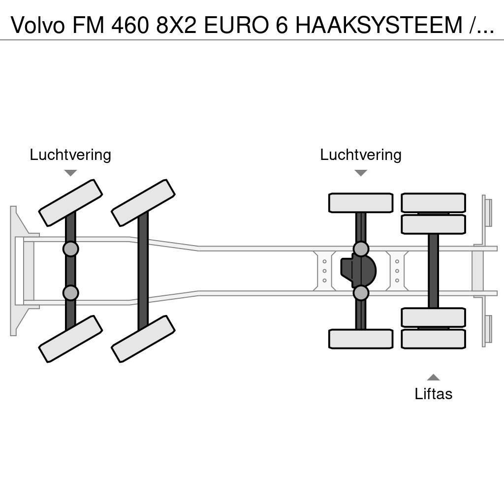Volvo FM 460 8X2 EURO 6 HAAKSYSTEEM / PERFECT CONDITION Hákový nosič kontejnerů