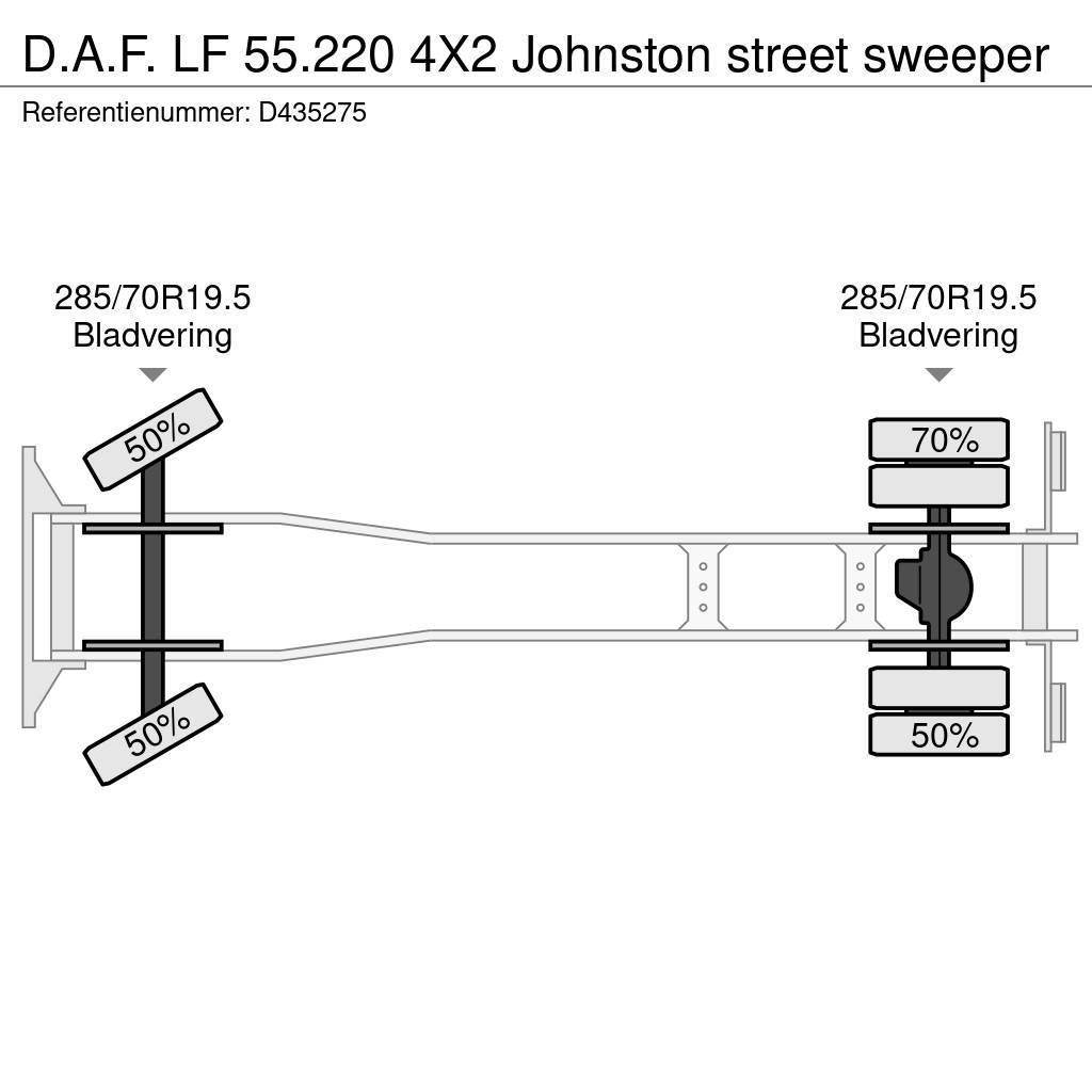 DAF LF 55.220 4X2 Johnston street sweeper Sklápěče