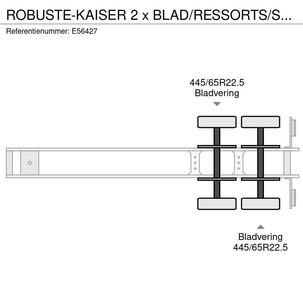  Robuste-Kaiser 2 x BLAD/RESSORTS/SPRING Sklápěcí návěsy