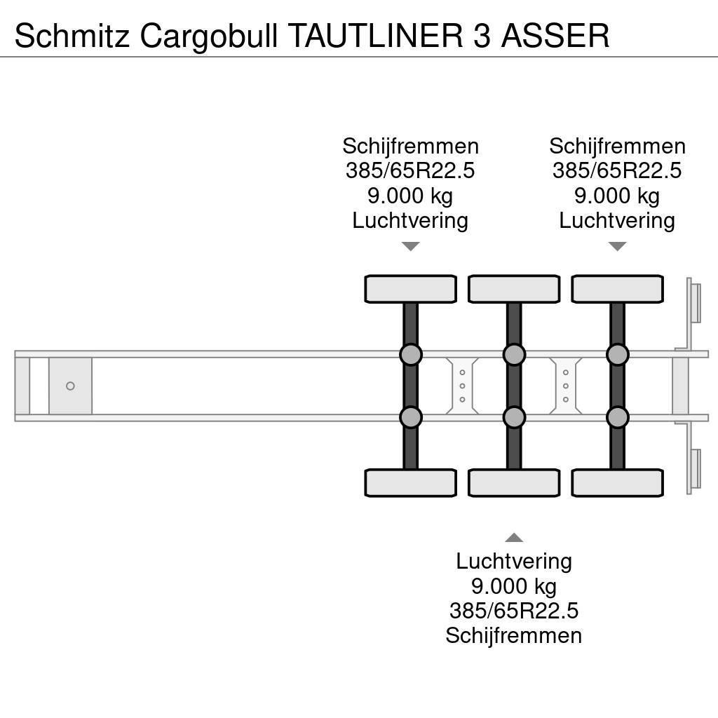 Schmitz Cargobull TAUTLINER 3 ASSER Plachtové návěsy