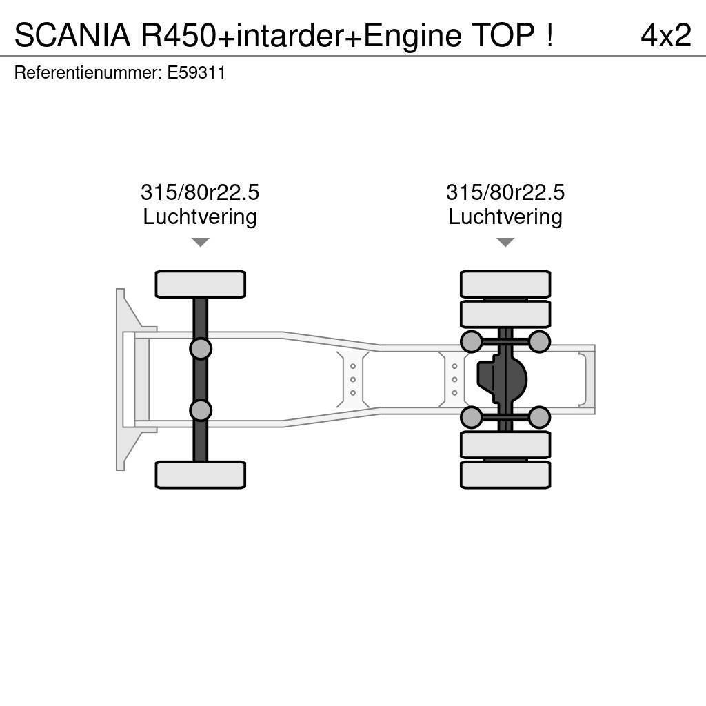 Scania R450+intarder+Engine TOP ! Tahače