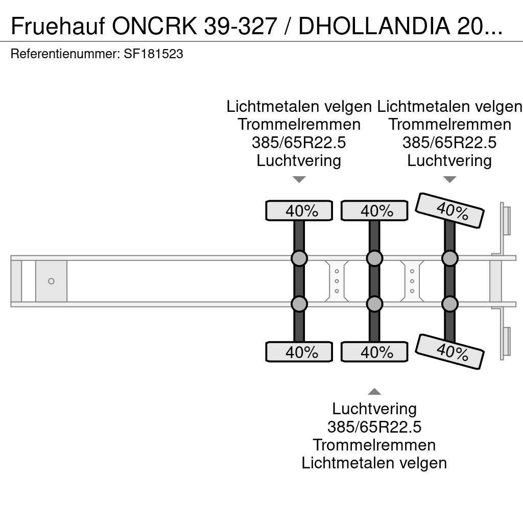 Fruehauf ONCRK 39-327 / DHOLLANDIA 2000kg Skříňové návěsy
