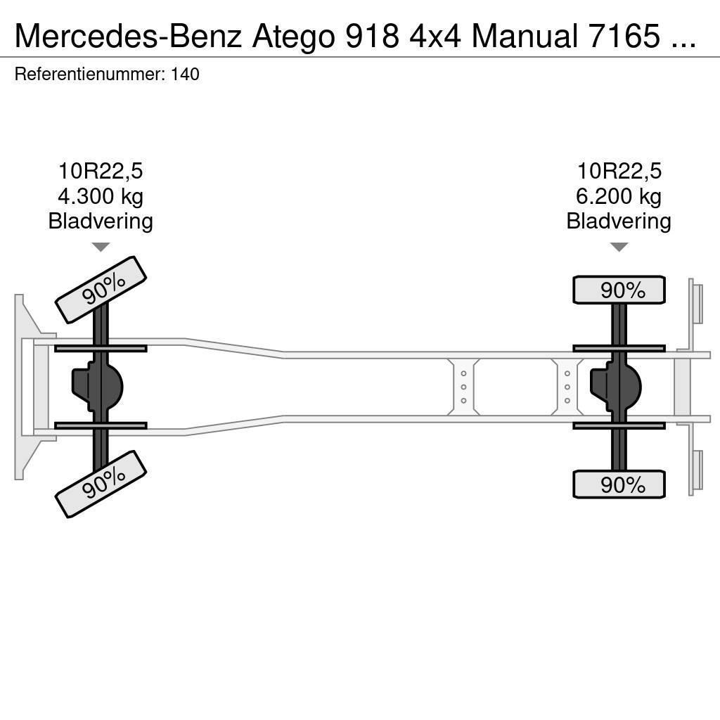 Mercedes-Benz Atego 918 4x4 Manual 7165 KM Generator Firetruck C Skříňová nástavba