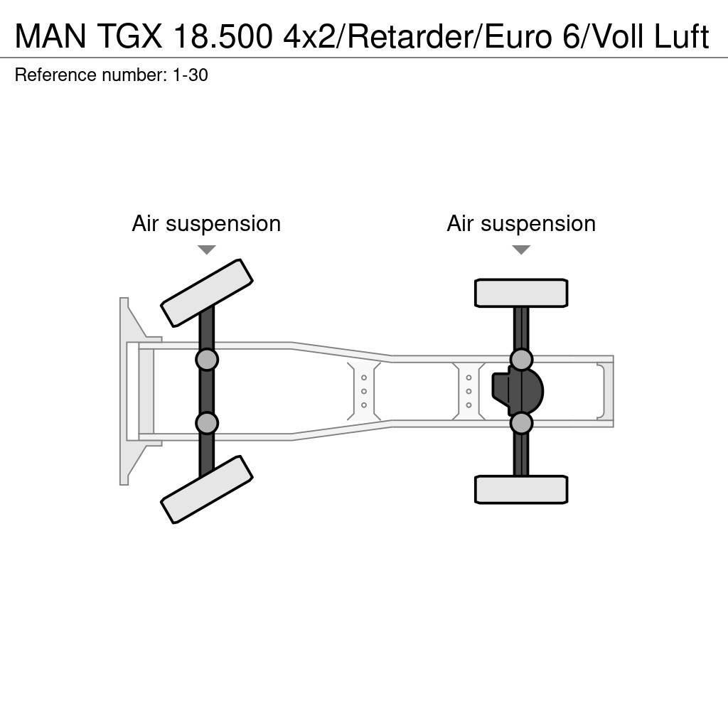 MAN TGX 18.500 4x2/Retarder/Euro 6/Voll Luft Tractor Units