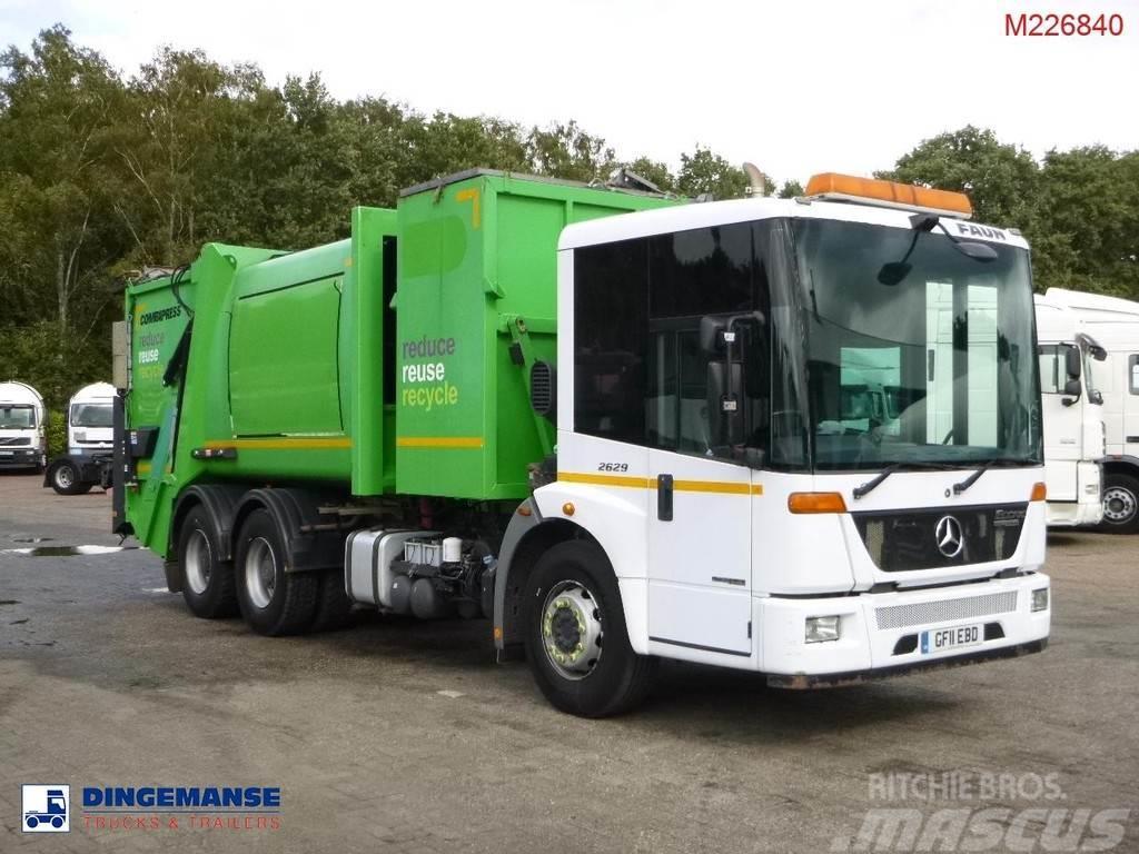 Mercedes-Benz Econic 2629LL 6x4 RHD Faun refuse truck Popelářské vozy