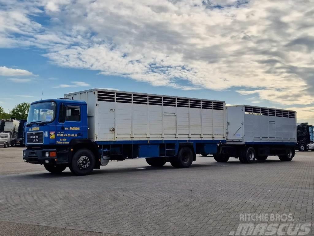 MAN 19.372 4x2 Livestock Guiton - Truck + Trailer - Ma Vozy na přepravu zvířat