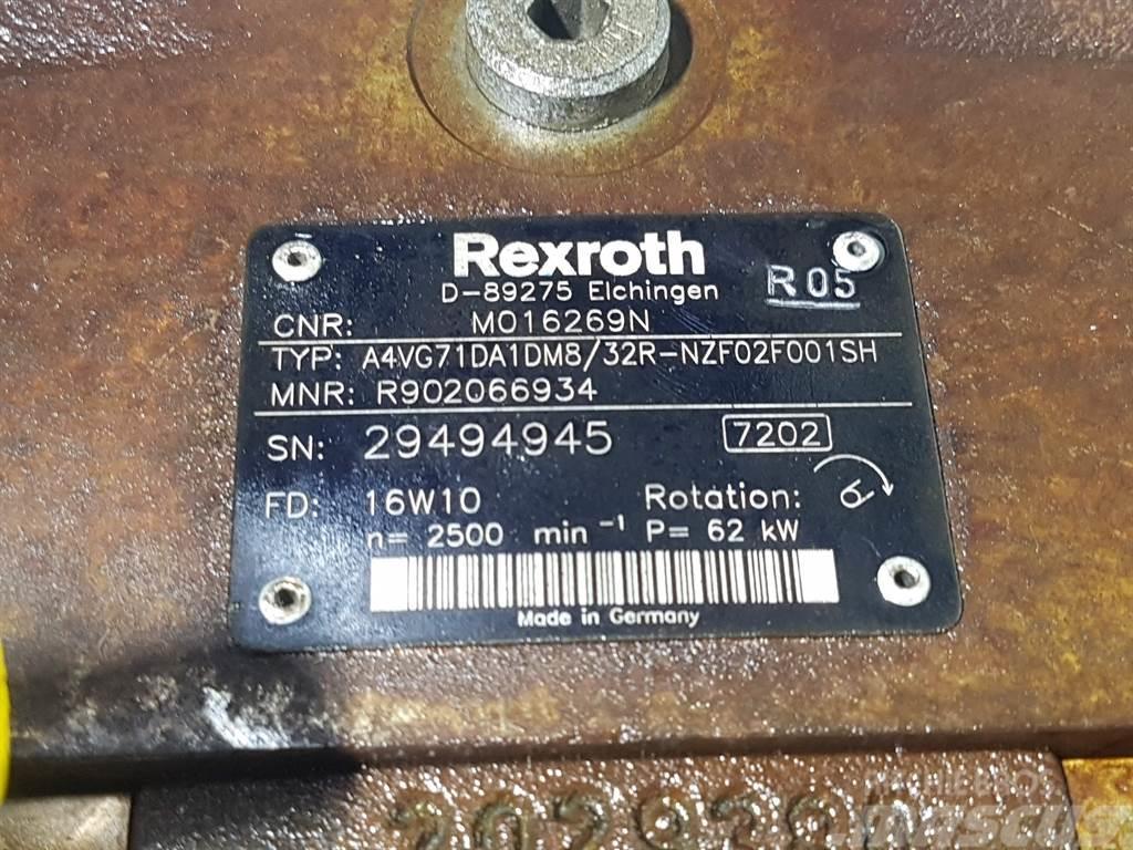 Rexroth A4VG71DA1DM8/32R-R902066934-Drive pump/Fahrpumpe Hydraulika
