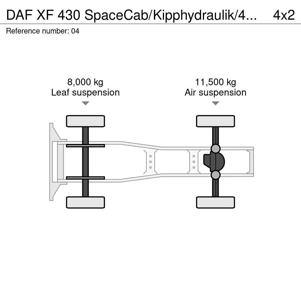 DAF XF 430 SpaceCab/Kipphydraulik/452 tkm/Euro 6 Tahače