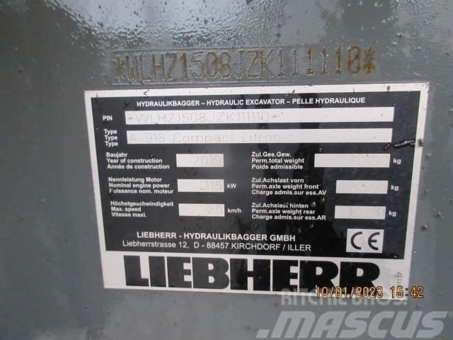Liebherr A 918 Compact Litronic Kolová rýpadla