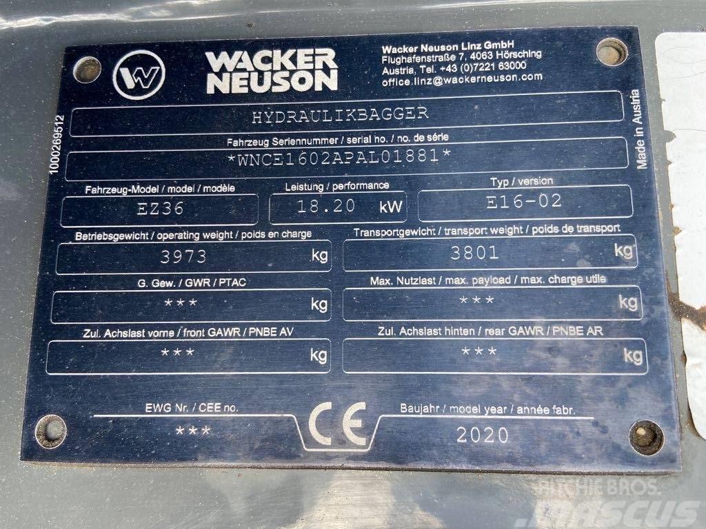Wacker Neuson EZ36 Pásová rýpadla