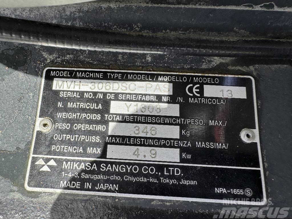 Mikasa MVH-306DS Yanmar Diesel Motor Rüttelplatte Kompaktory