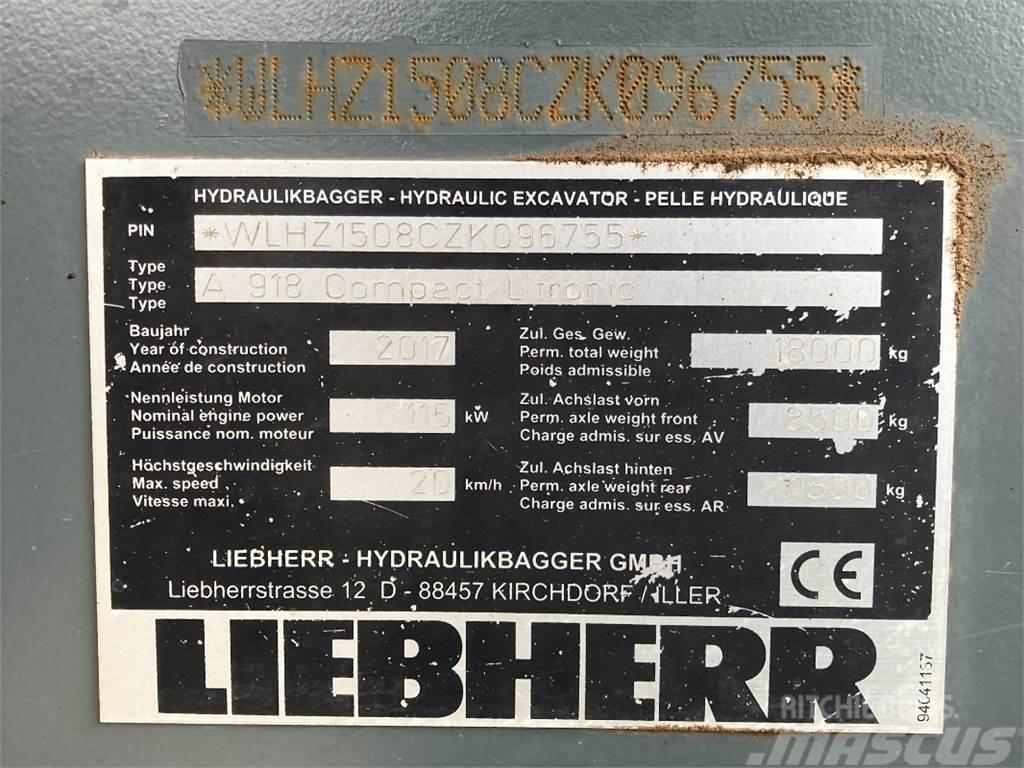 Liebherr A918 Compact Kolová rýpadla