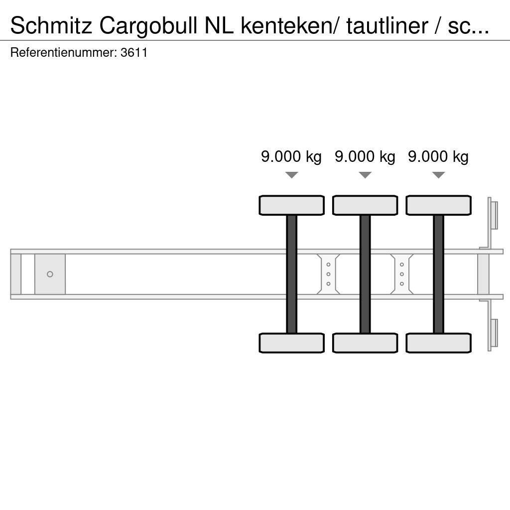 Schmitz Cargobull NL kenteken/ tautliner / schuifzeil / laadklep Plachtové návěsy