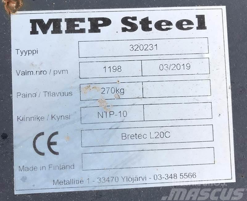  MEP Steel BRETEC L20C ISKUVASARAN KIINNIKELEVY NTP Ostatní komponenty
