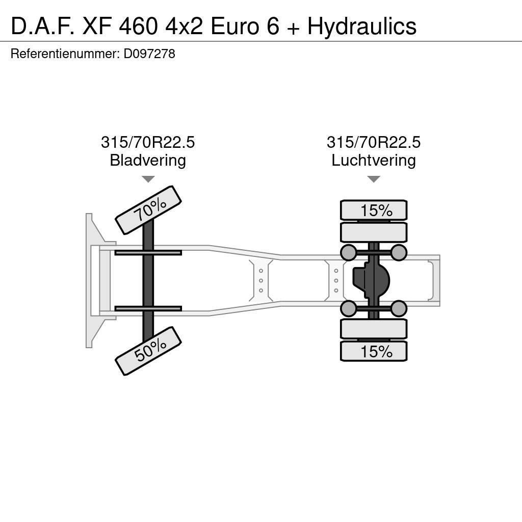 DAF XF 460 4x2 Euro 6 + Hydraulics Tahače