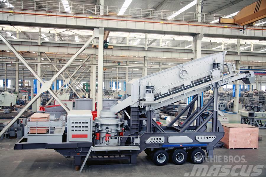 Liming Y3S2160 Mobile hydraulic Cone Crusher with Screen Mobilní drtiče