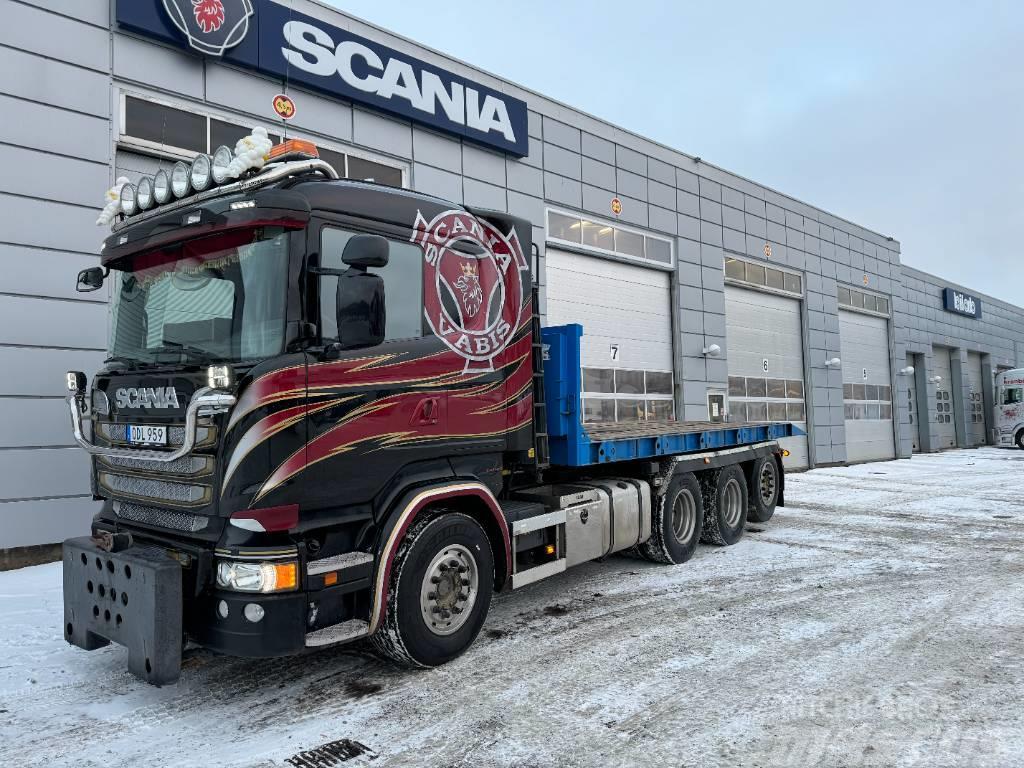 Scania Scania R580lb8x4*4 full plog Hákový nosič kontejnerů