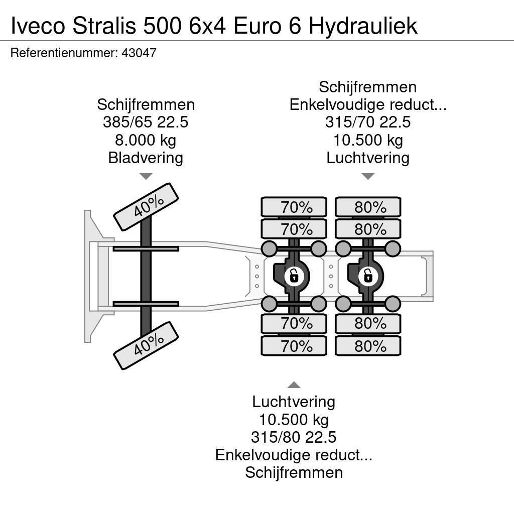 Iveco Stralis 500 6x4 Euro 6 Hydrauliek Tractor Units