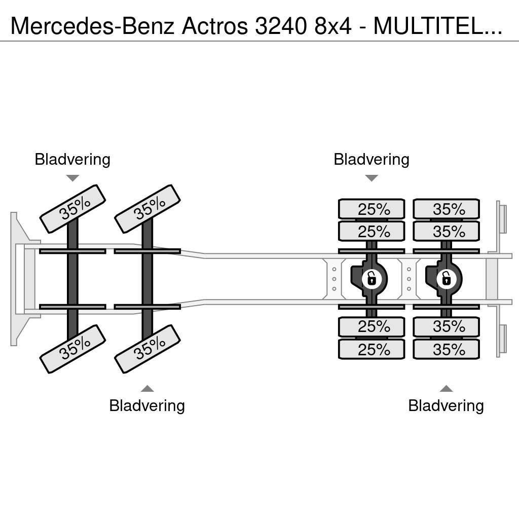 Mercedes-Benz Actros 3240 8x4 - MULTITEL J350TA Hoogwerker - Sky Autoplošiny