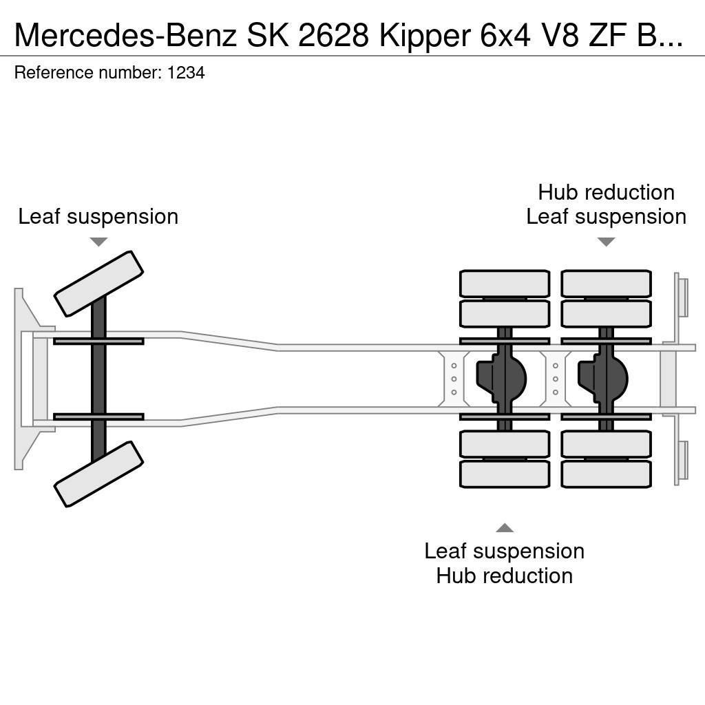 Mercedes-Benz SK 2628 Kipper 6x4 V8 ZF Big Axle Good Condition Sklápěče