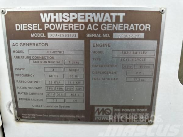MultiQuip WHISPERWATT DCA25SSIU2 Naftové generátory