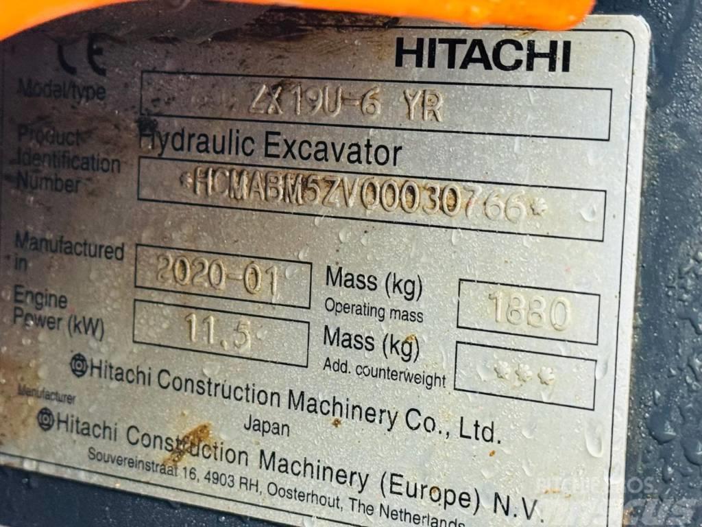 Hitachi ZX 19 U-6 YR Mini rýpadla < 7t