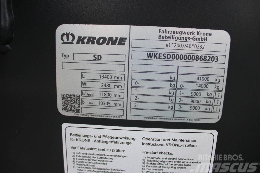 Krone 3x axle + 2x20/30/40/45ft + High Cube + BE APK 07- Kontejnerové návěsy