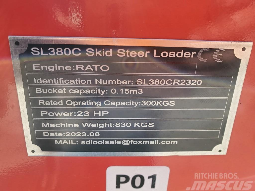  SDLOOL SL380C Smykem řízené nakladače