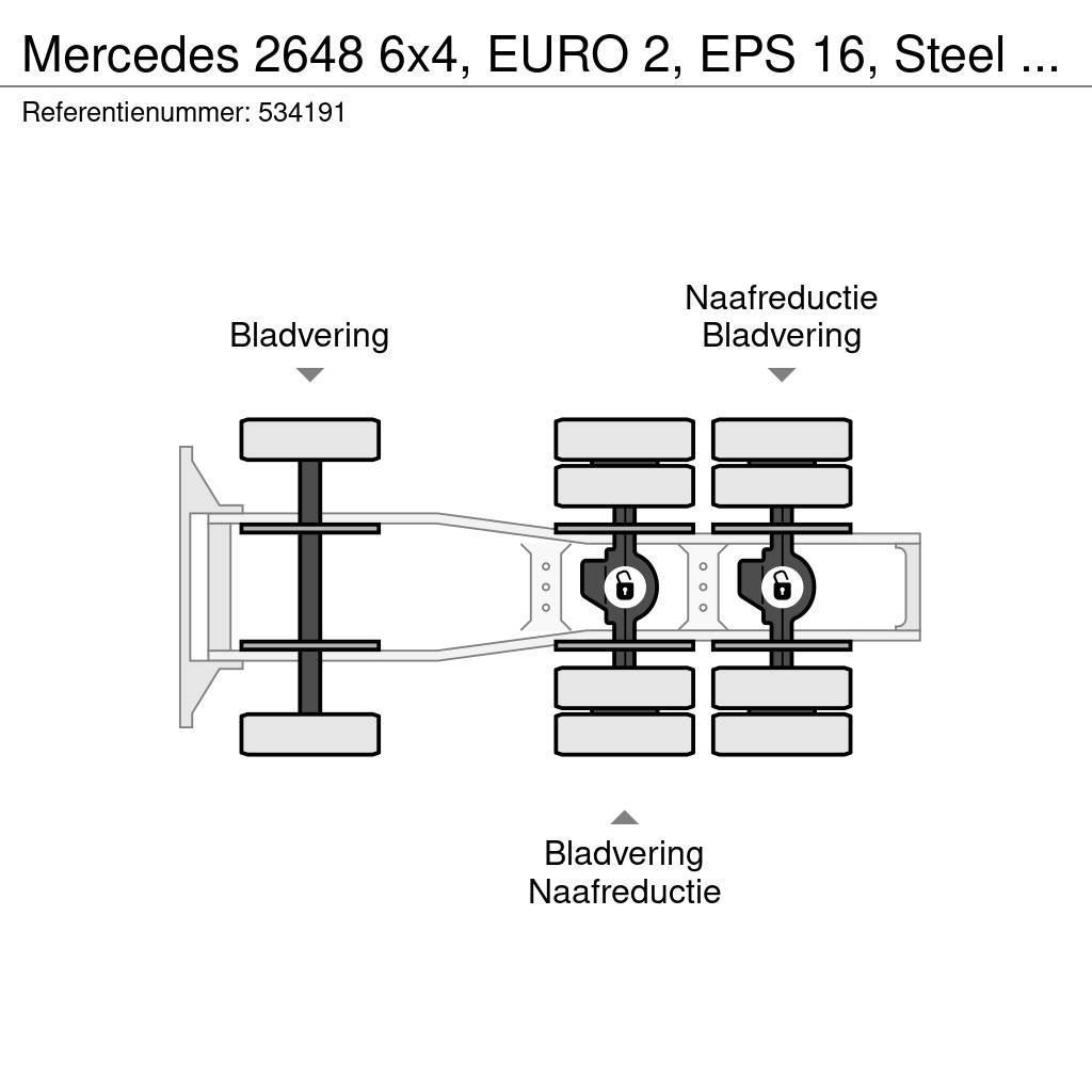 Mercedes-Benz 2648 6x4, EURO 2, EPS 16, Steel Suspension Tahače