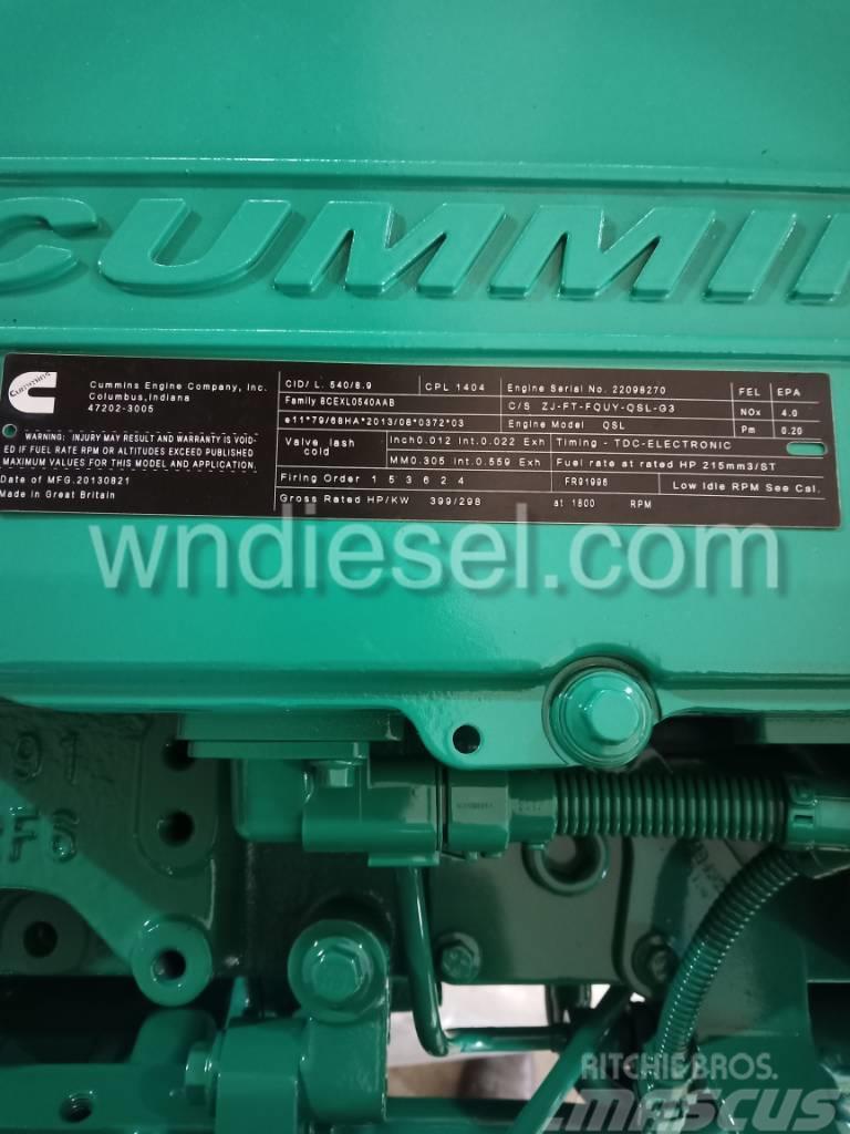 Cummins diesel engine QSL9-G3 CPL1404 Motory