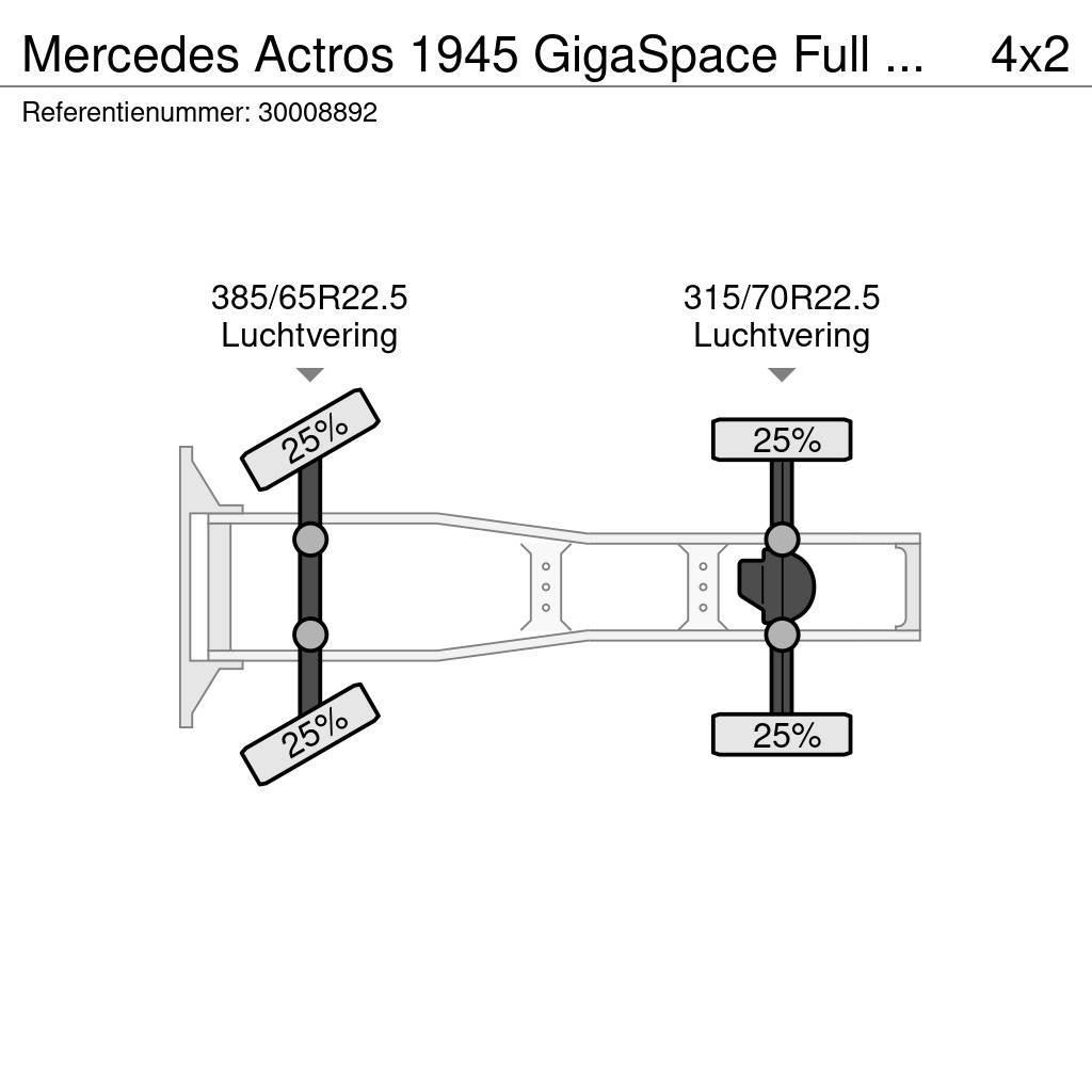 Mercedes-Benz Actros 1945 GigaSpace Full Retarder Tahače